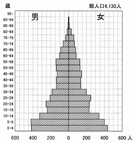 図表2-1-6　新宮地区の人口ピラミッド　昭和30年