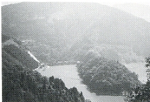 写真2-2-4　上流からみた新宮ダム