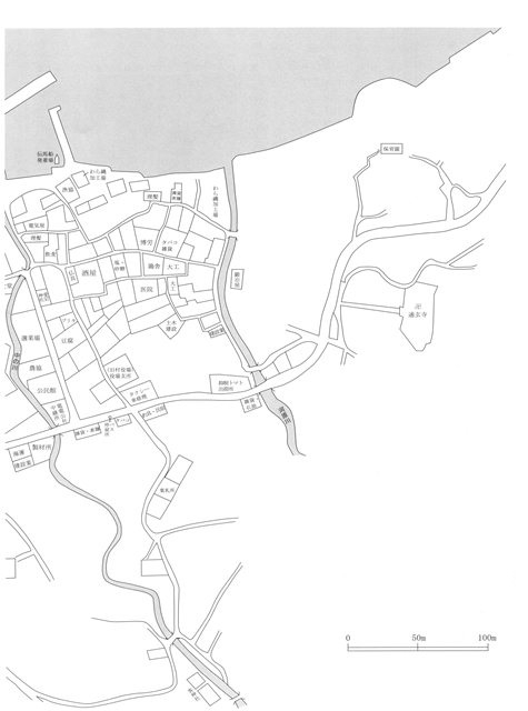 図表1-1-3　昭和30年頃の磯崎の町並み２