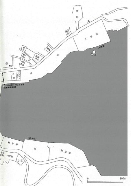 図表1-2-3　昭和20年代から30年代の中浦の町並み２
