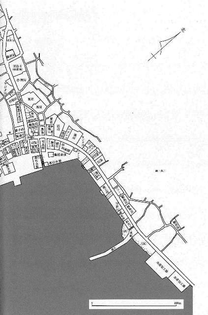 図表1-5-2　昭和30年ころの船越の町並み２
