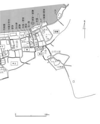 図表1-1-4　昭和45年ころの魚島の町並み②