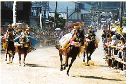 菊間町加茂神社のお供馬
